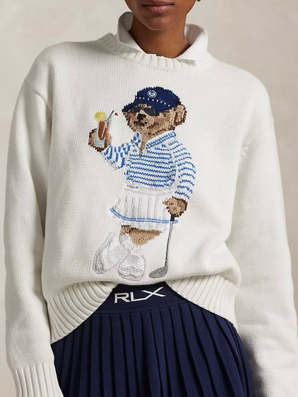 NEW: Ralph Lauren Polo Bear Sweater Golf - US Medium - Picture 2 of 3